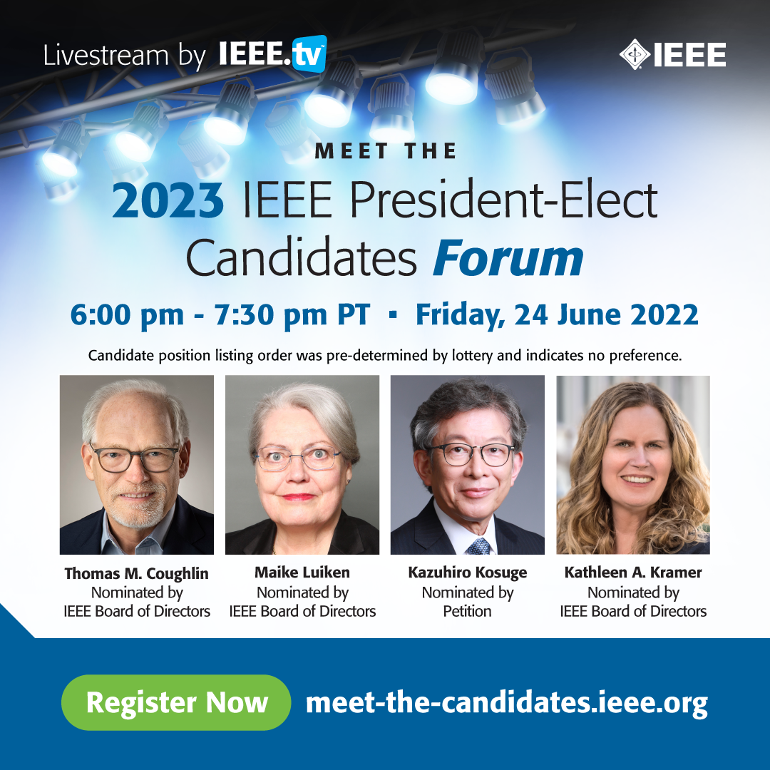 Meet the 2023 IEEE President-Elect Candidates Forum