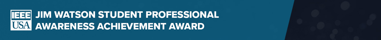 Jim Watson Student Professional Awareness Achievement Award