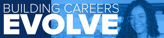 Building Careers & Evolve Banner Text
