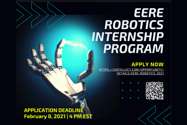 EERE Robotics Internship flyer