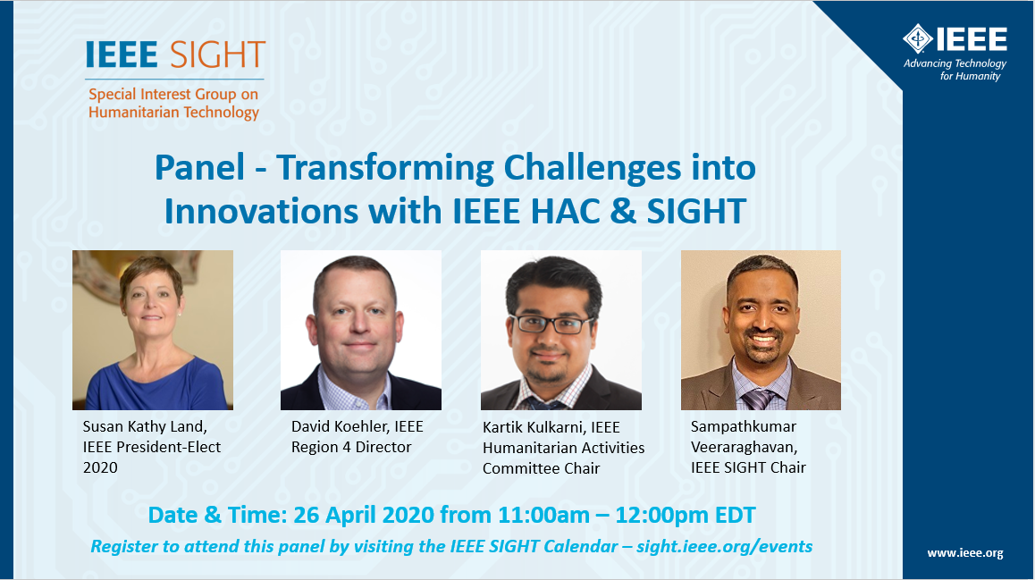 IEEE SIGHT Panel Transforming Challenges Into Innovations