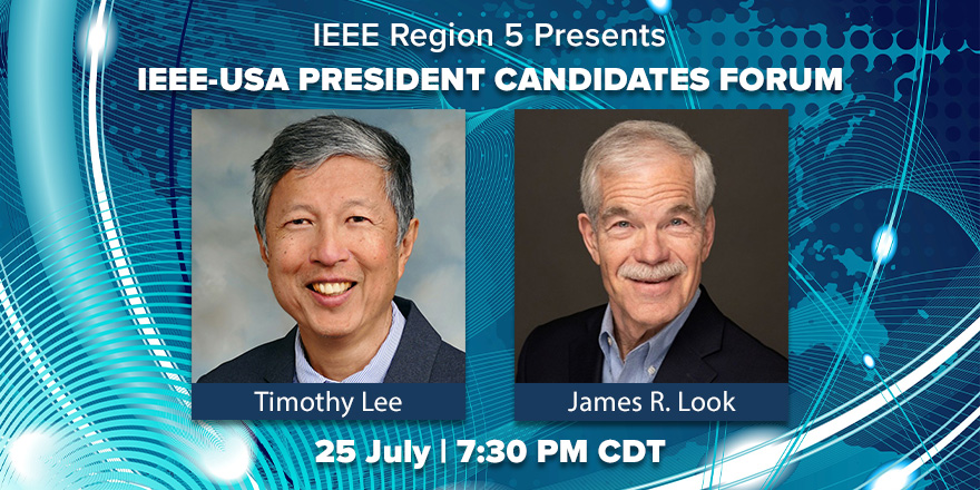 2023 IEEE-USA President Candidates Forum banner.