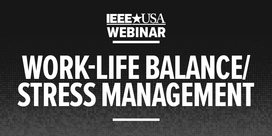 Webinar: Work-life balance/stress management